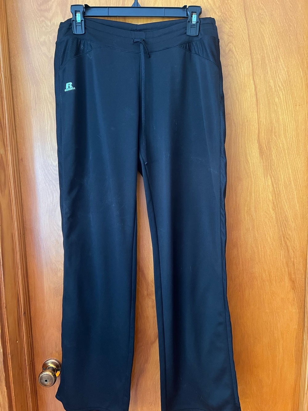 Russell black athletic/yoga pants size medium